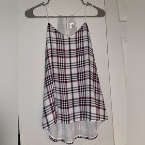 plaid express halter top